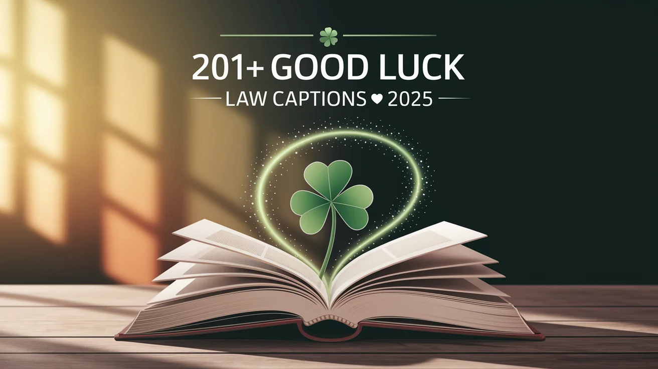 Good Luck Law Captions
