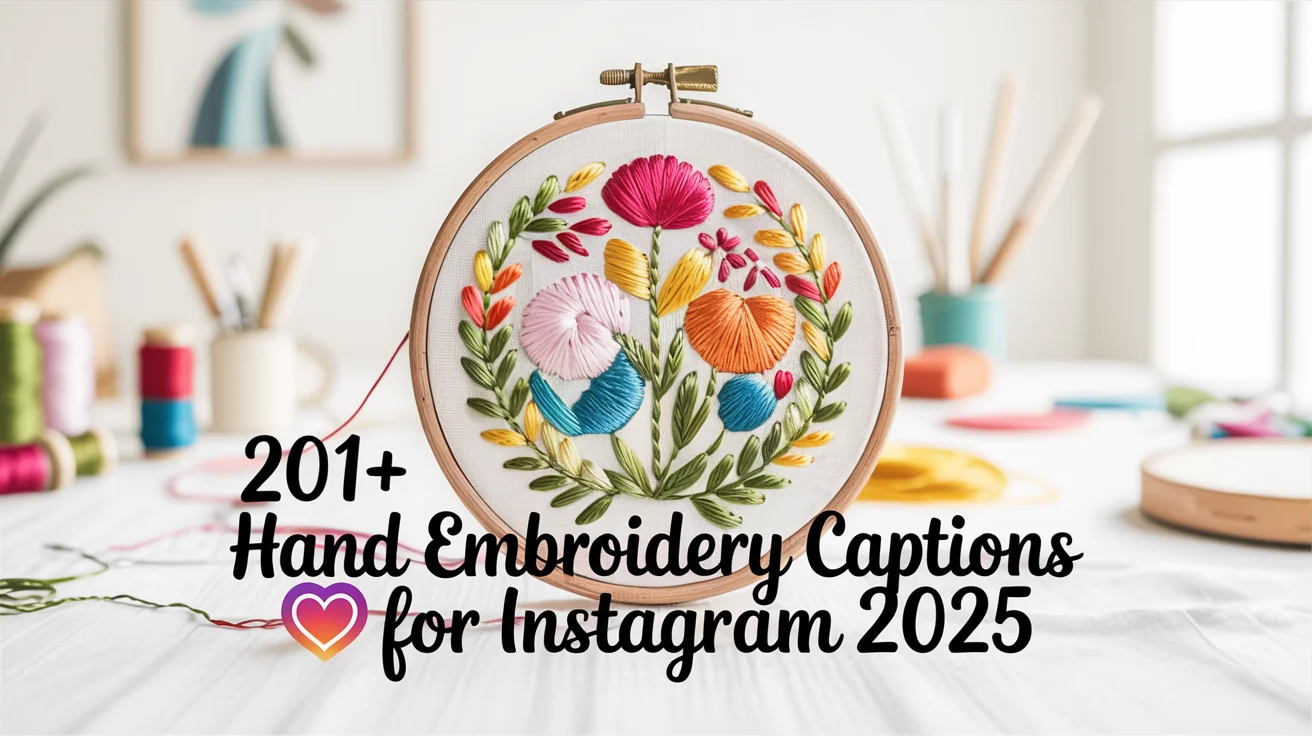 Hand Embroidery Captions