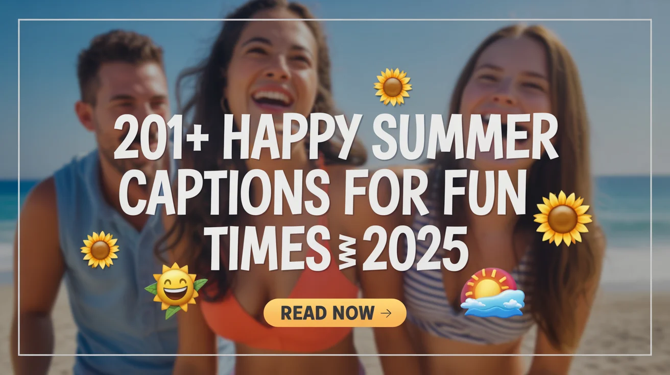 Happy Summer Captions for Fun Times
