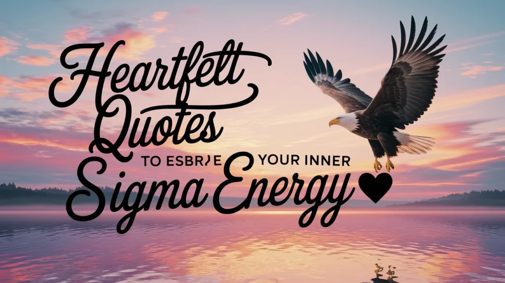 Heartfelt Quotes to Embrace Your Inner Sigma Energy