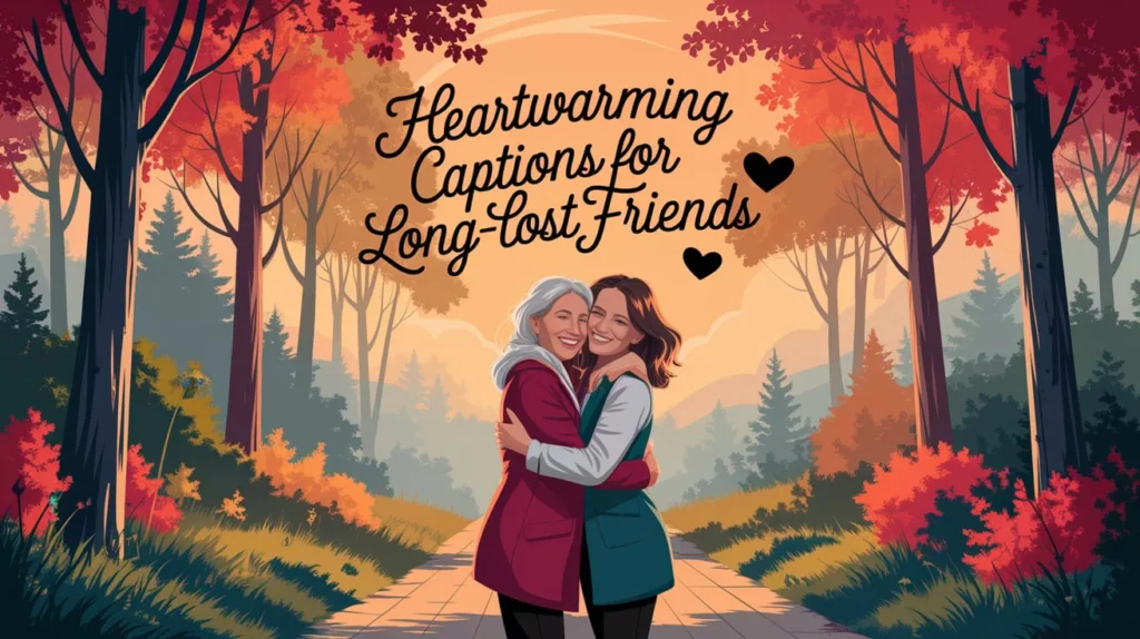 Heartwarming Captions for Long-Lost Friends