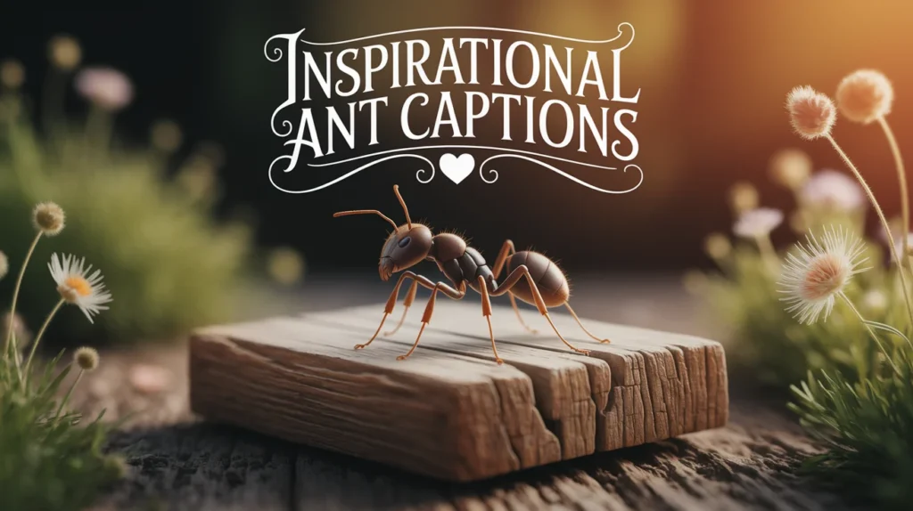 Inspirational Ant Captions