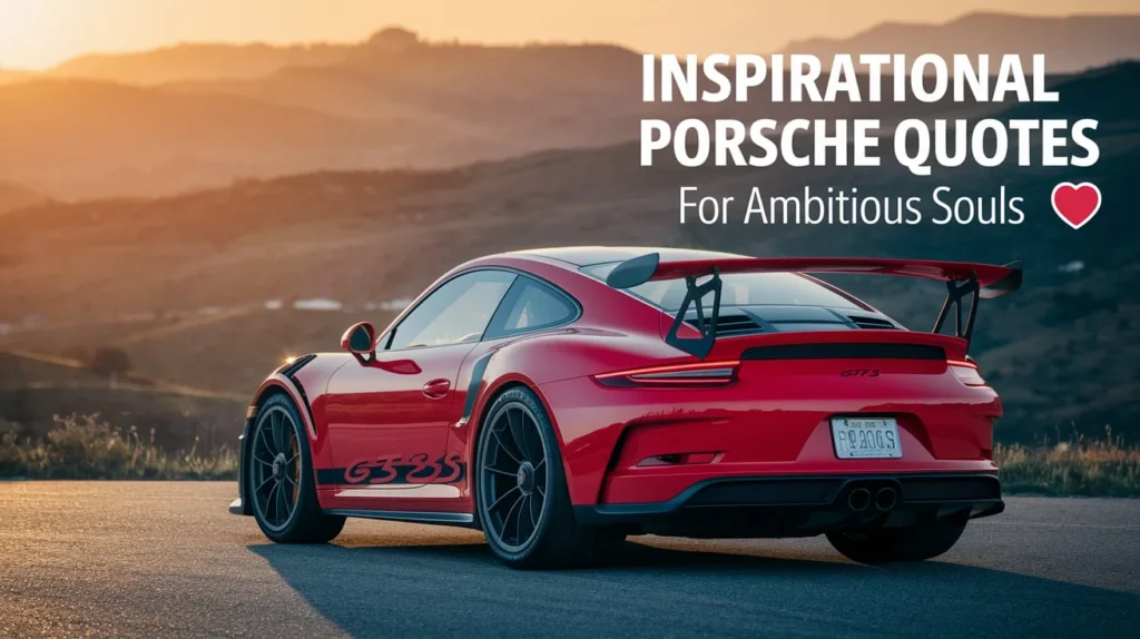 Inspirational Porsche Quotes for Ambitious Souls