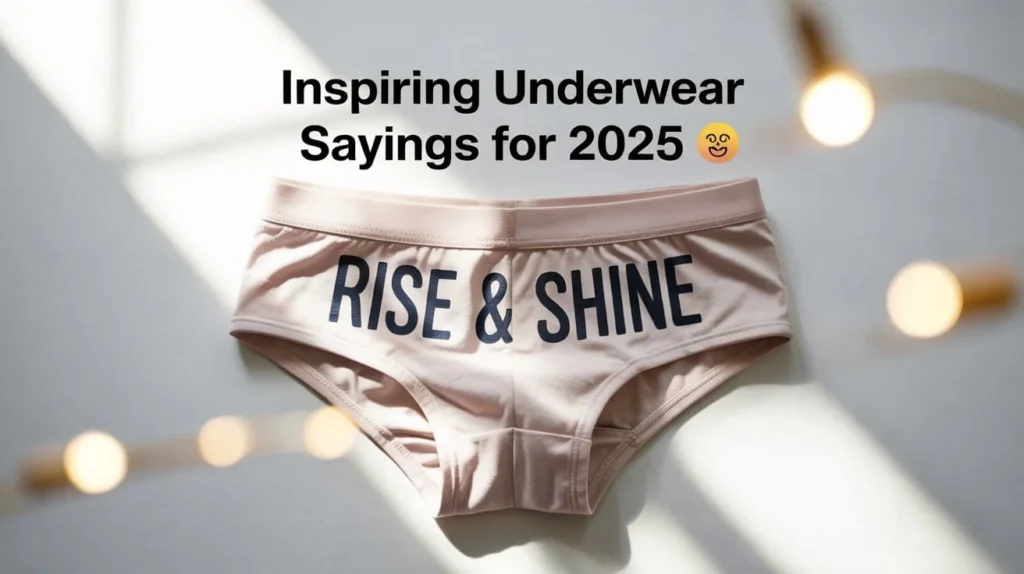Inspiring Underwear Sayings