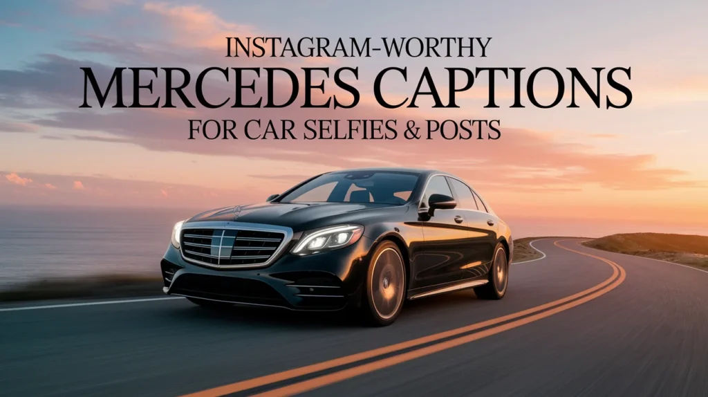 Instagram-Worthy Mercedes Captions for Car Selfies & Posts