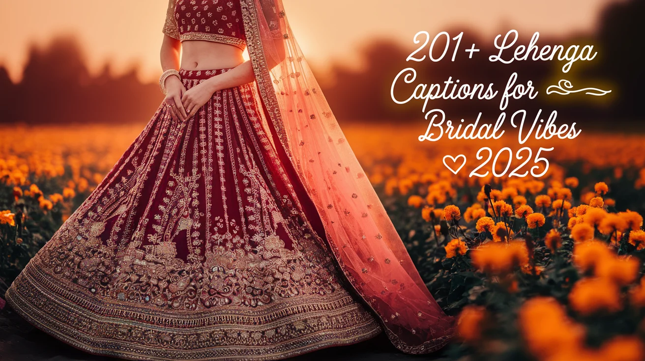 Lehenga Captions