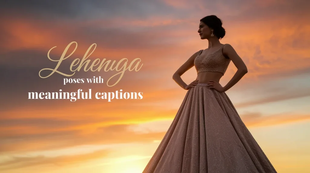 Lehenga Poses With Meaningful Captions