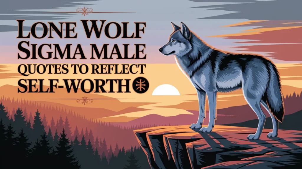 Lone Wolf Sigma Male Quotes to Reflect Self-Worth