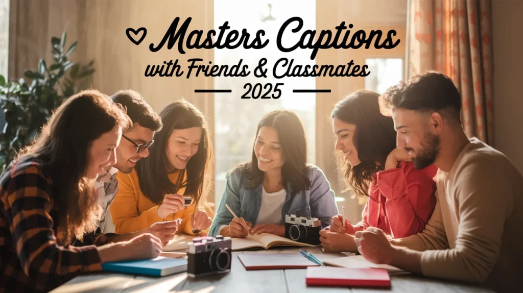 Masters Captions With Friends & Classmates