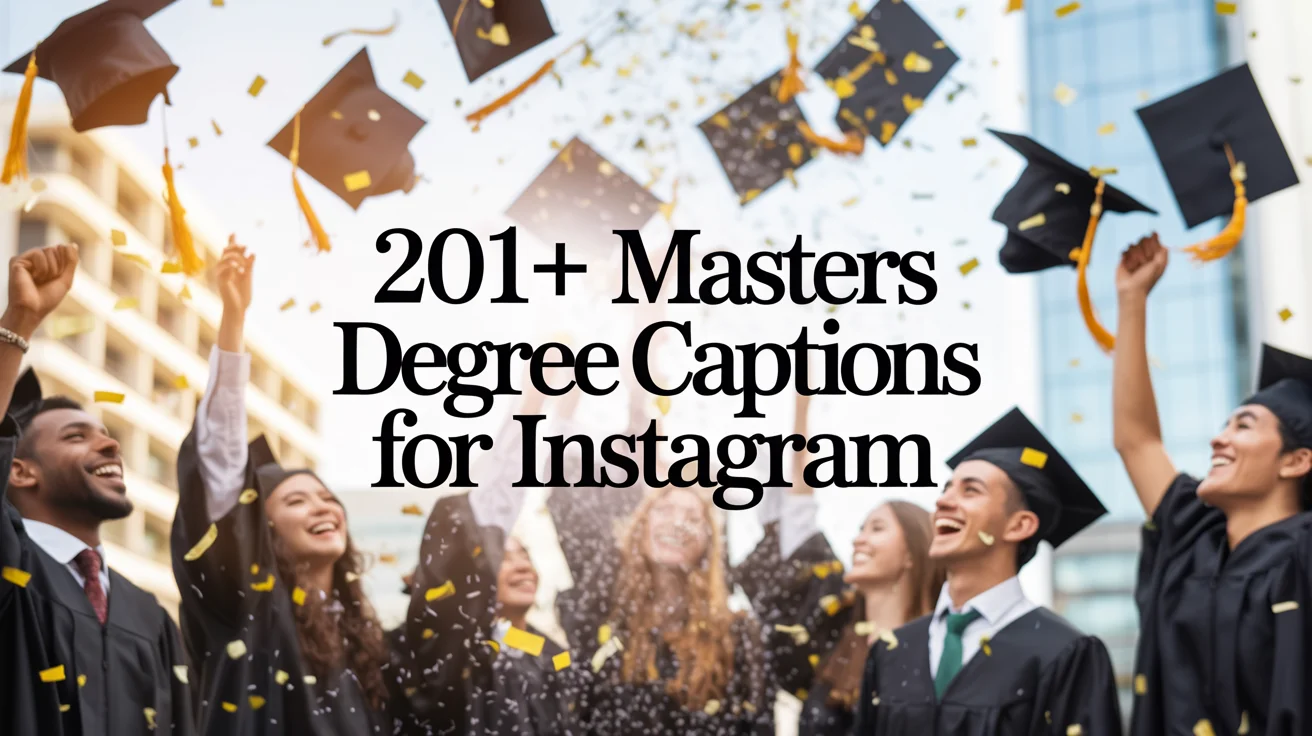 Masters Degree Captions for Instagram