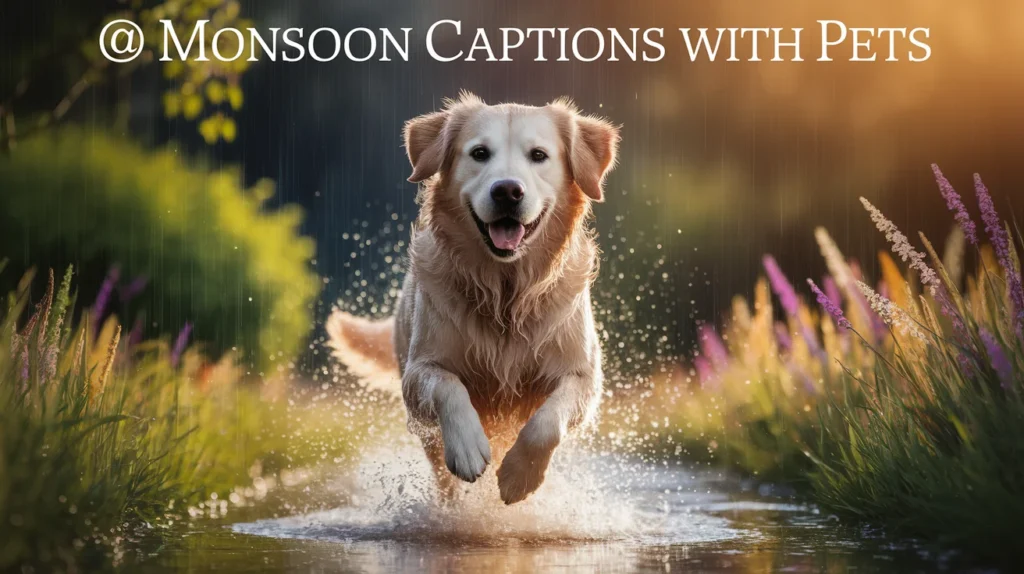 Monsoon Captions with Pets