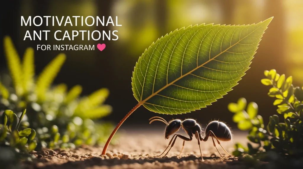 Motivational Ant Captions For Instagram