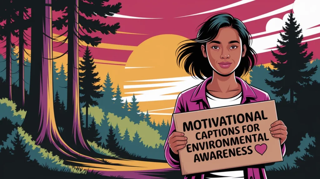 Motivational Captions for Environmental Awareness