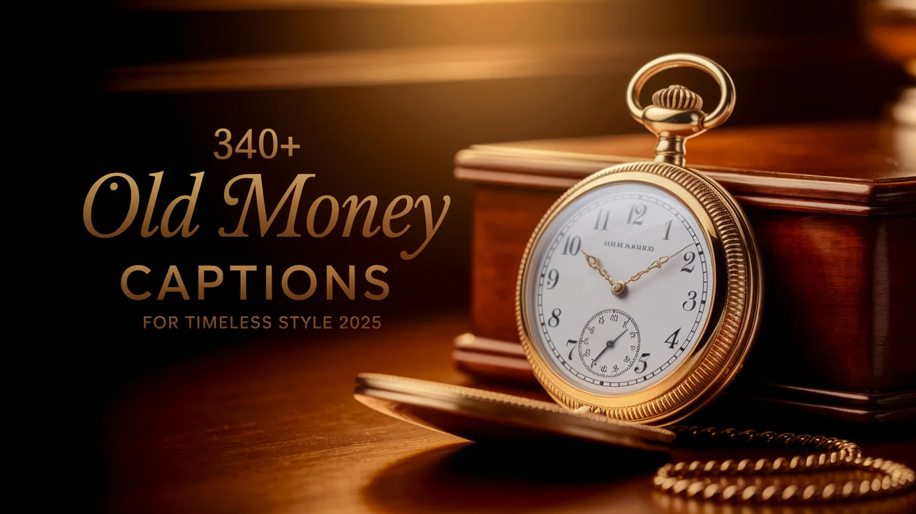 Old Money Captions