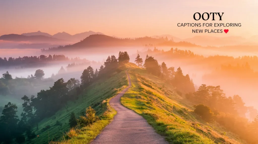 Ooty Captions for Exploring New Places