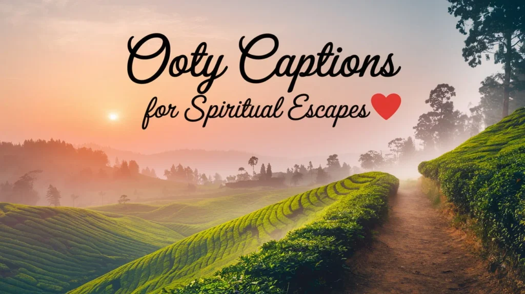Ooty Captions for Spiritual Escapes