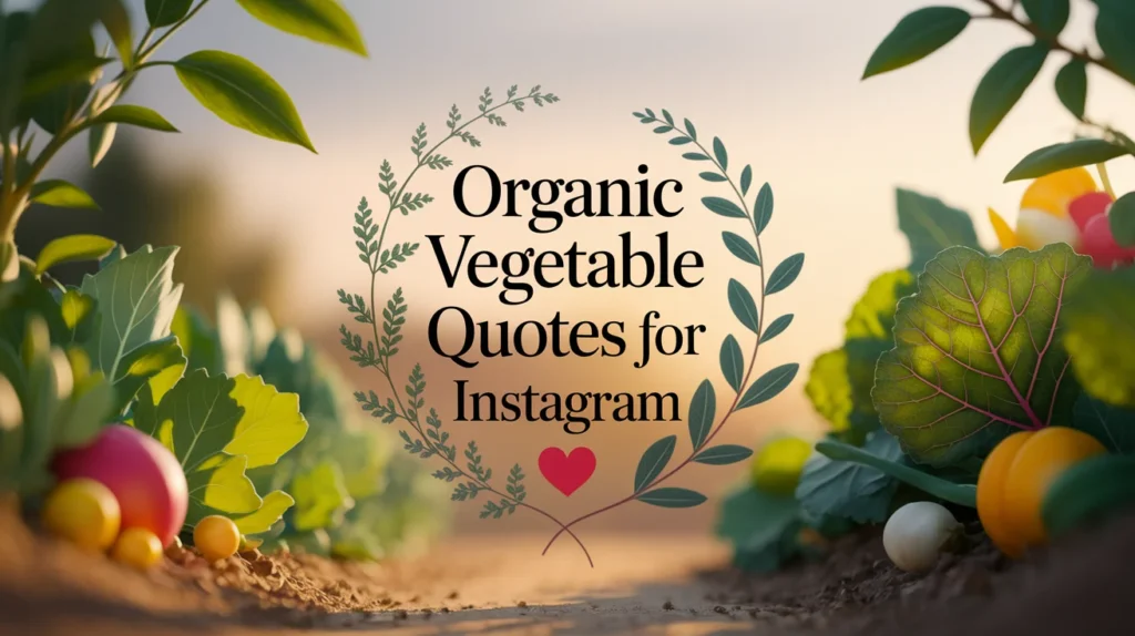 Organic Vegetable Quotes For Instagram
