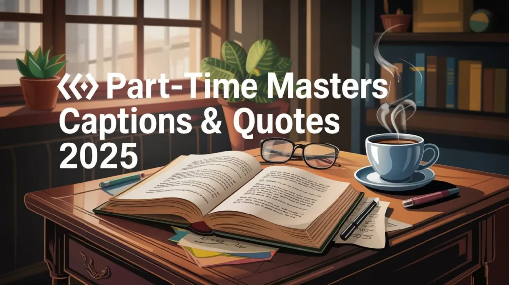 Part-Time Masters Captions & Quotes