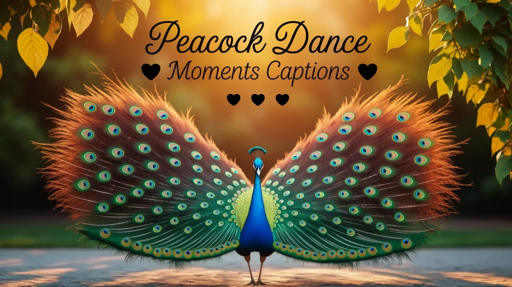 Peacock Dance Moments Captions