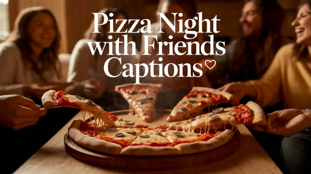 Pizza Night With Friends Captions
