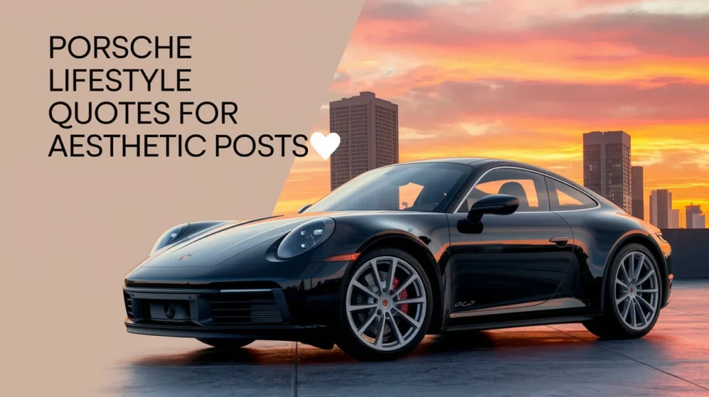 Porsche Lifestyle Quotes for Aesthetic Posts