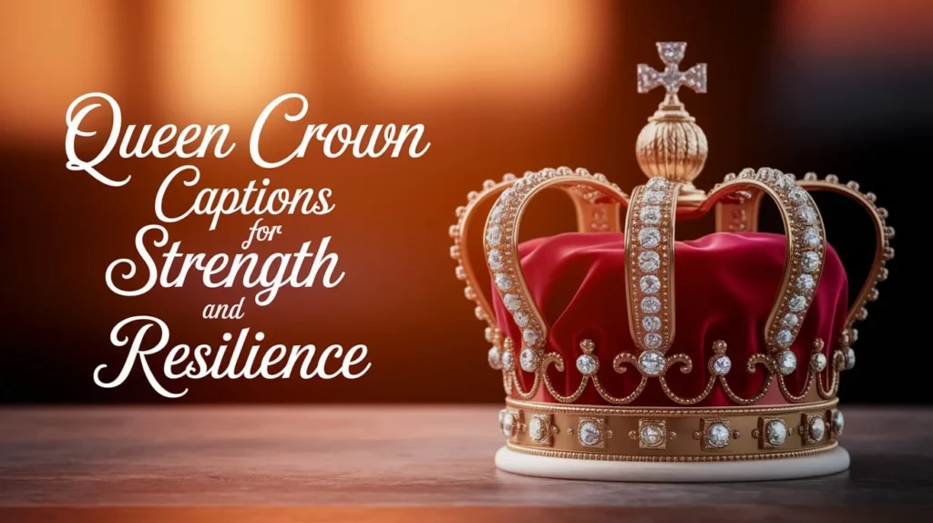 Queen Crown Captions for Strength and Resilience