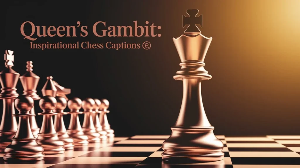 Queen’s Gambit: Inspirational Chess Captions