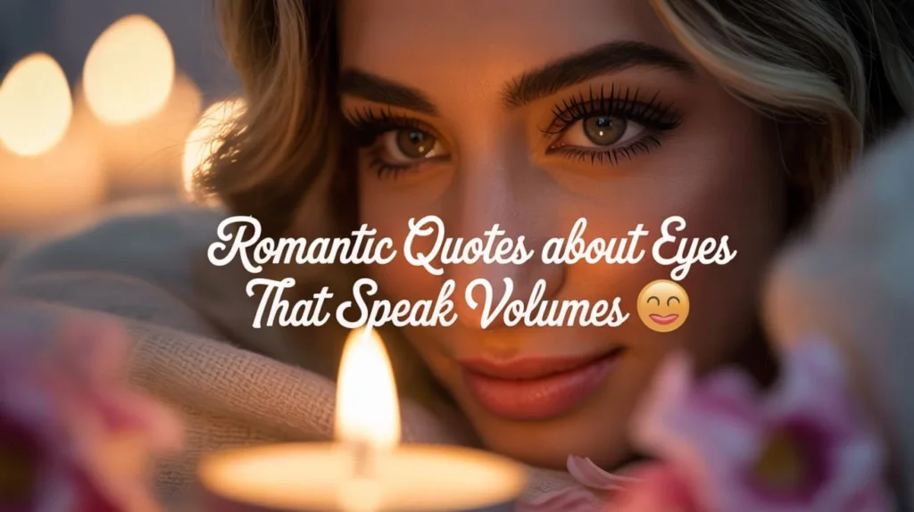 Romantic Quotes About Eyes That Speak Volumes