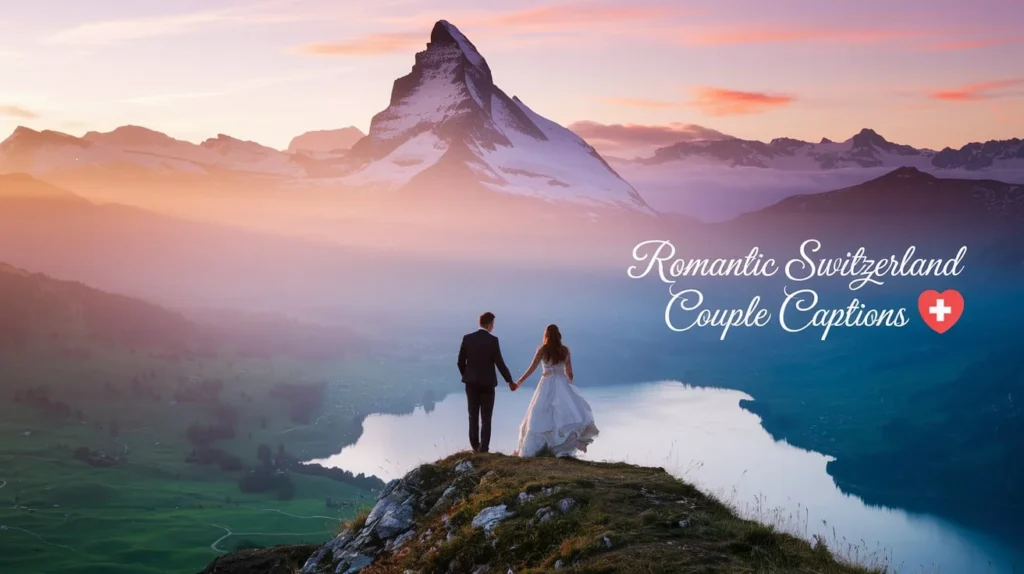 Romantic Switzerland Couple Captions