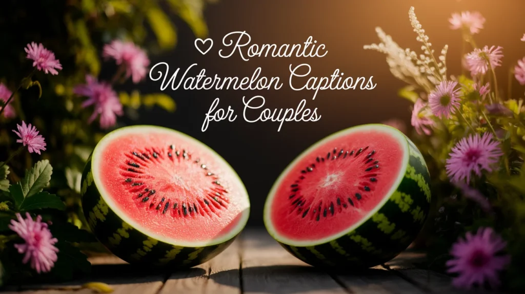 Romantic Watermelon Captions for Couples