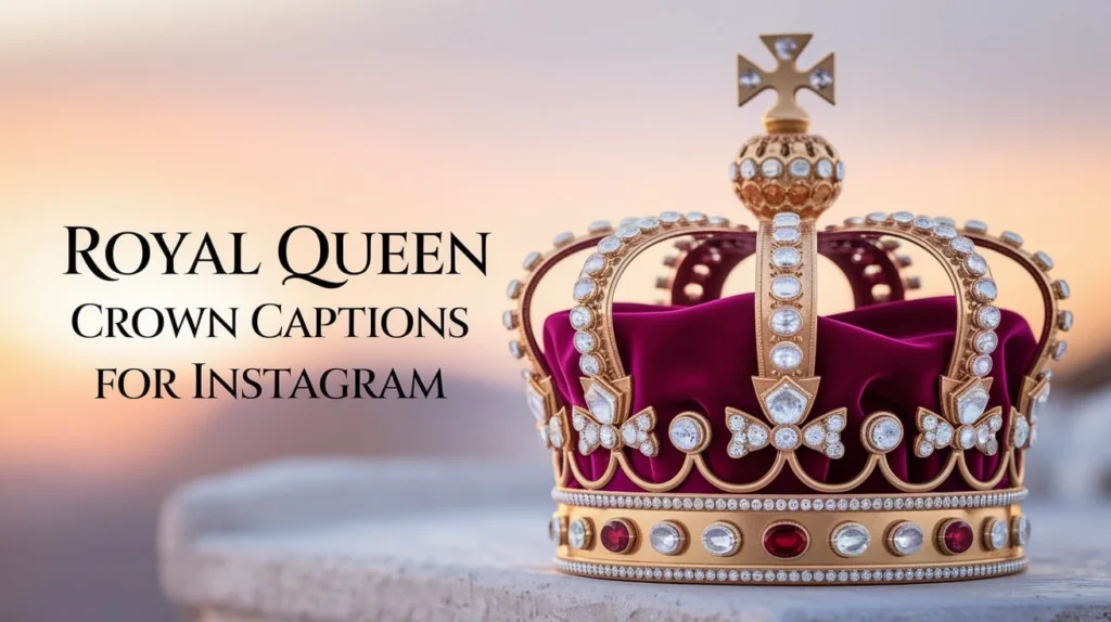Royal Queen Crown Captions for Instagram