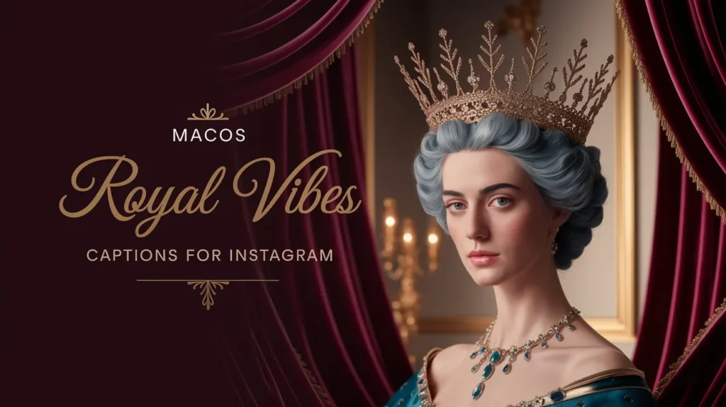 Royal Vibes Captions for Instagram