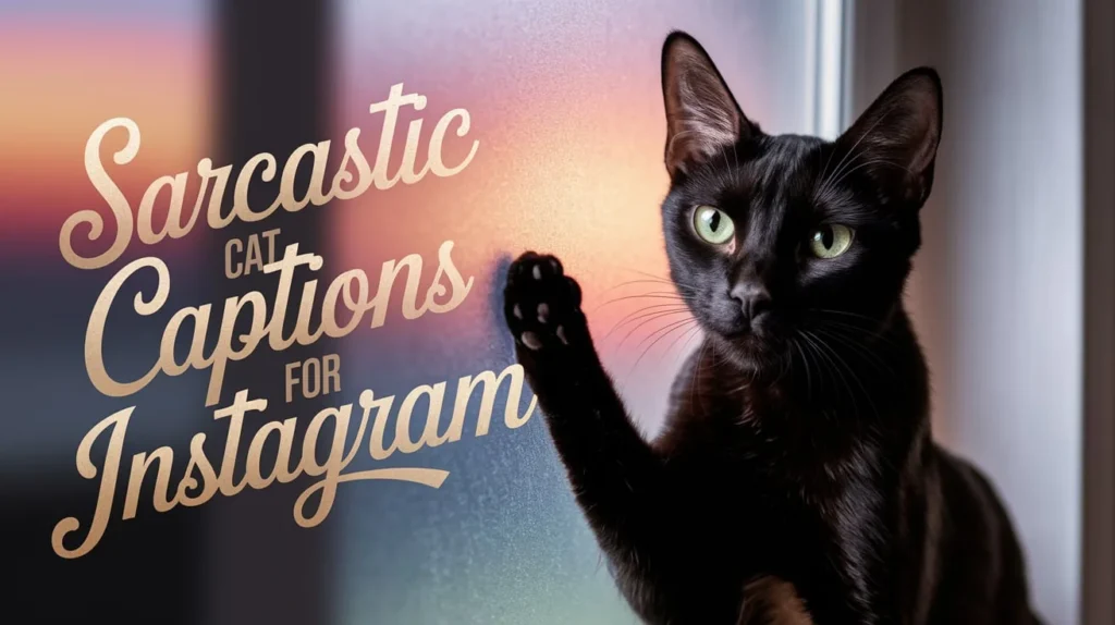 Sarcastic Cat Captions For Instagram