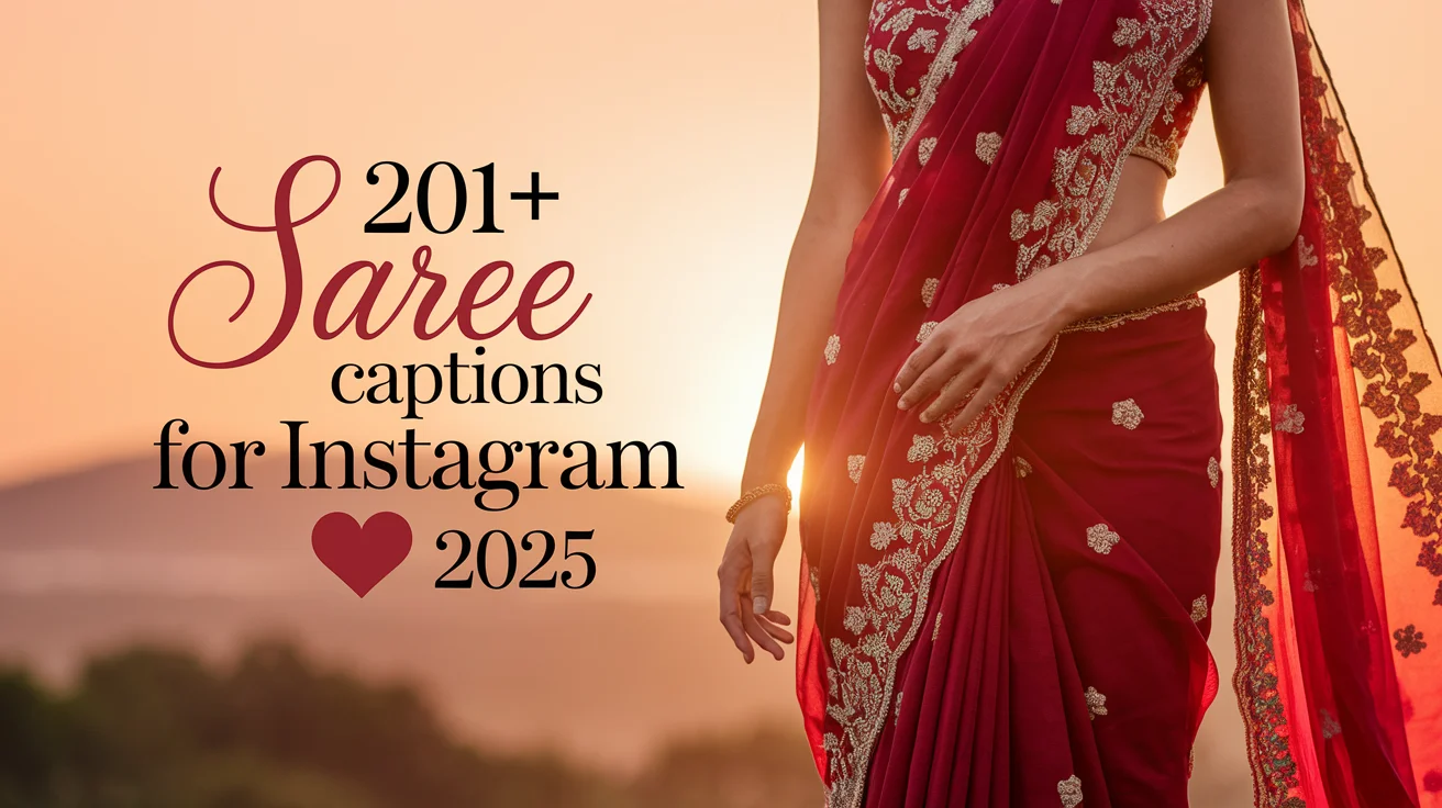 Saree Captions for Instagram