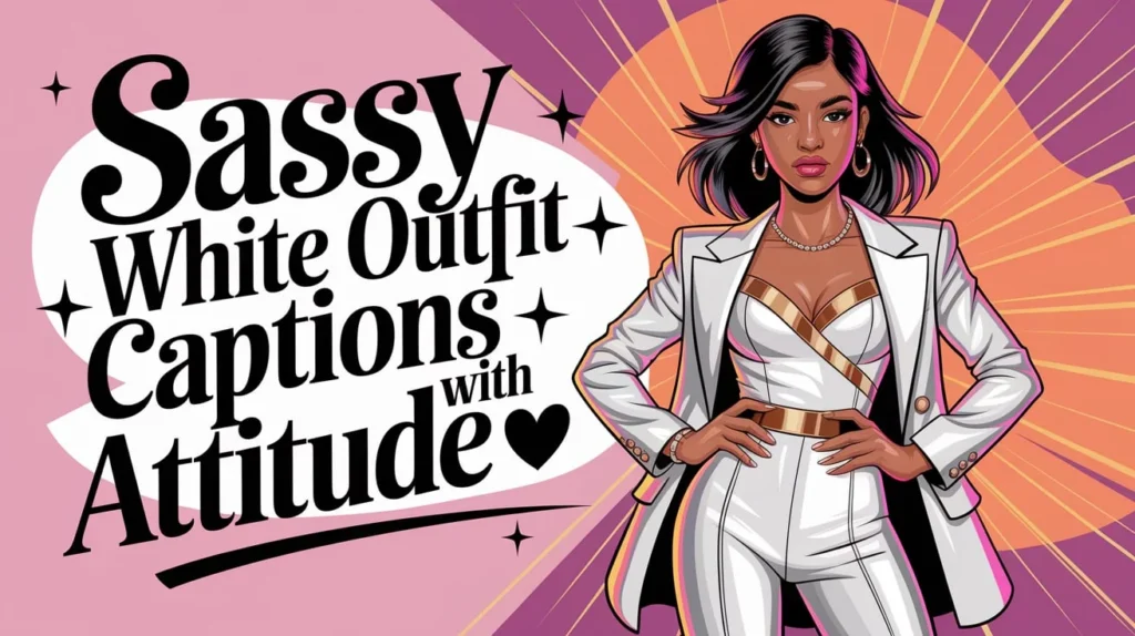 Sassy White Outfit Captions With Attitude