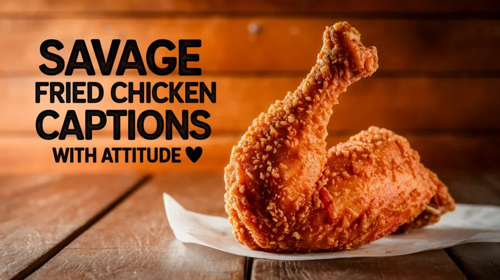 Savage Fried Chicken Captions with Attitude