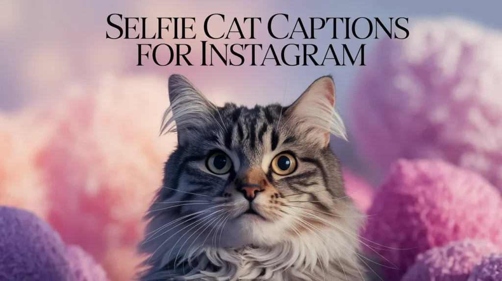 ย Selfie Cat Captions For Instagram