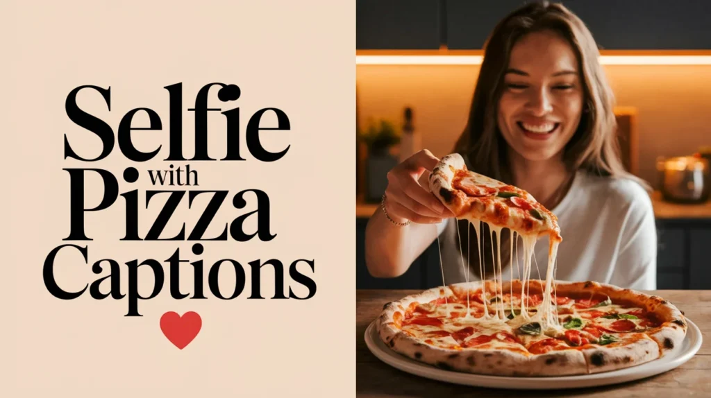 Selfie With Pizza Captions