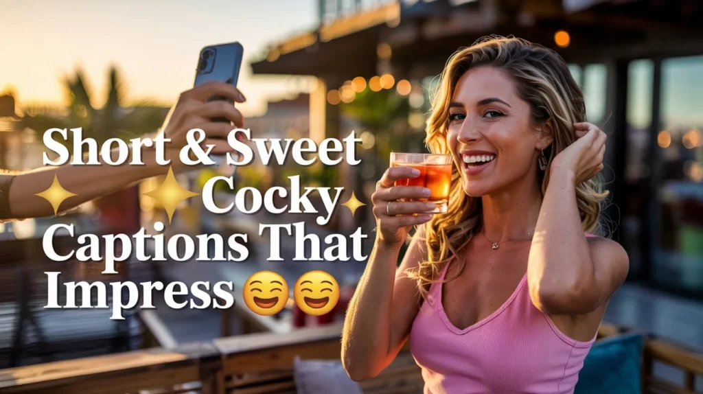 Short & Sweet Cocky Captions That Impress