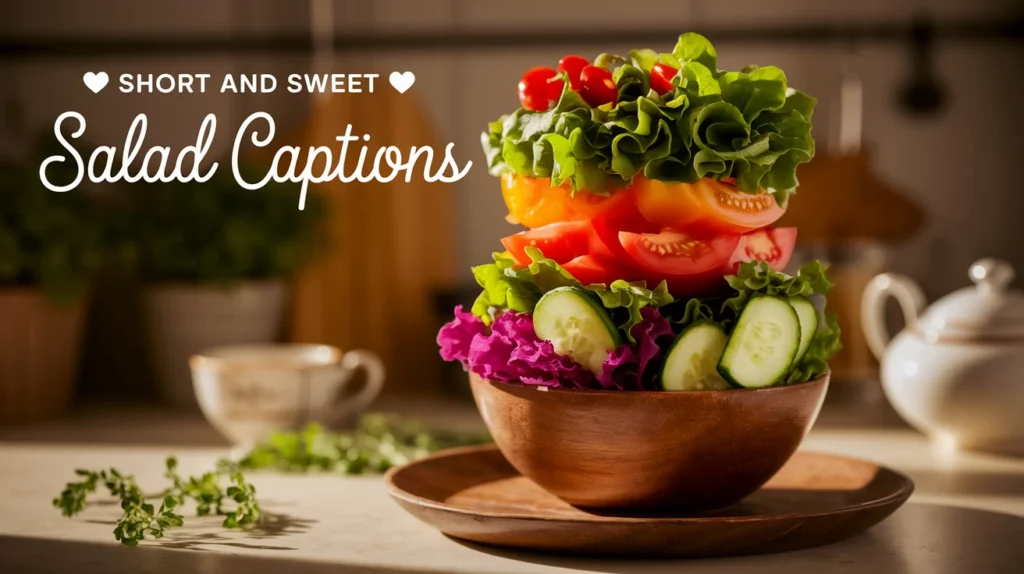 Short and Sweet Salad Captions