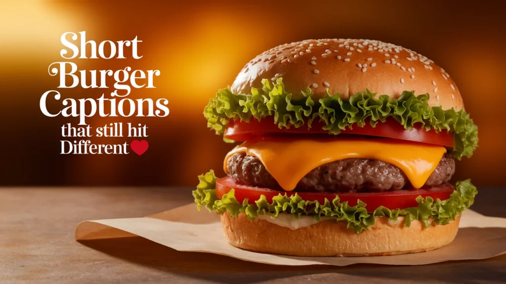 Short Burger Captions That Still Hit Different