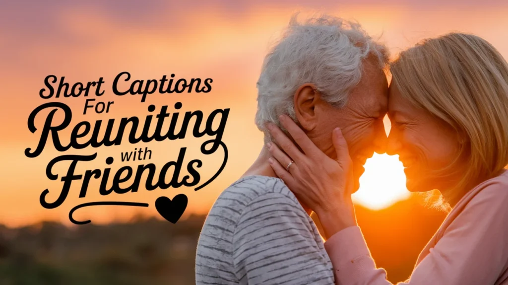 Short Captions for Reuniting With Friends