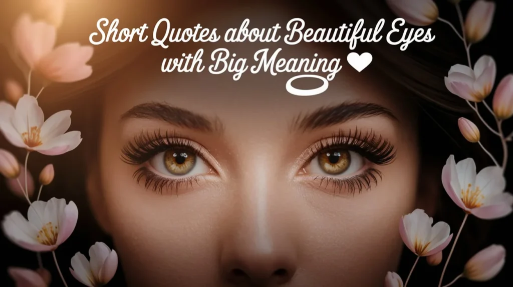 Short Quotes About Beautiful Eyes with Big Meaning
