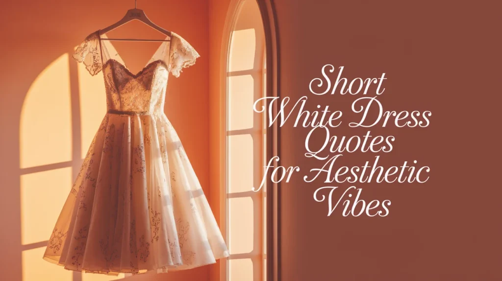 Short White Dress Quotes For Aesthetic Vibes
