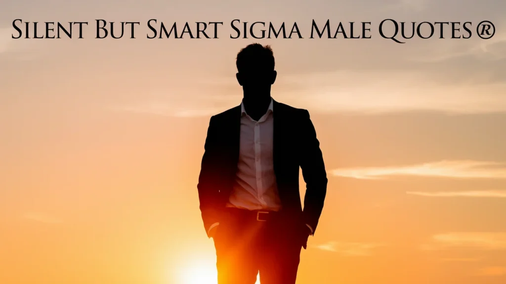Silent But Smart Sigma Male Quotes