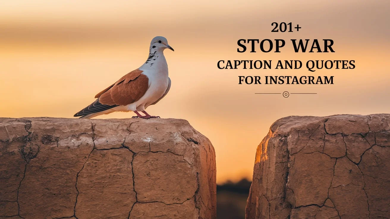 Stop War Captions and Quotes for Instagram