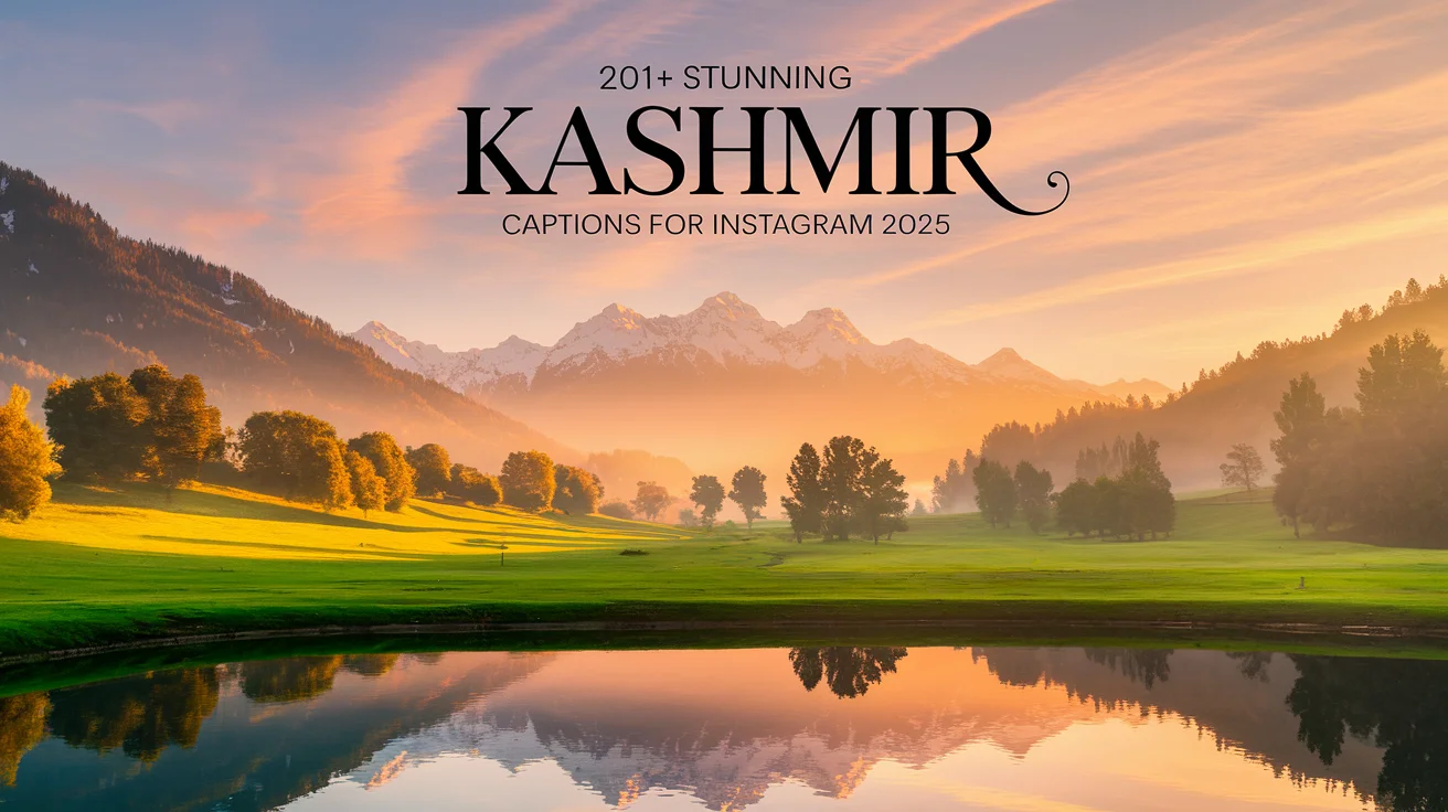 Stunning Kashmir Captions for Instagram