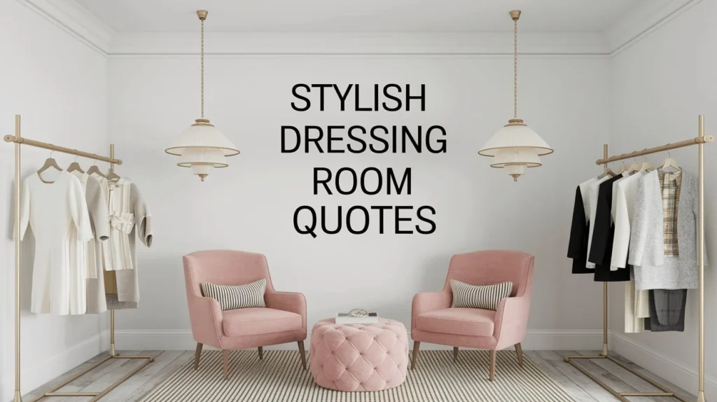 Stylish Dressing Room Quotes