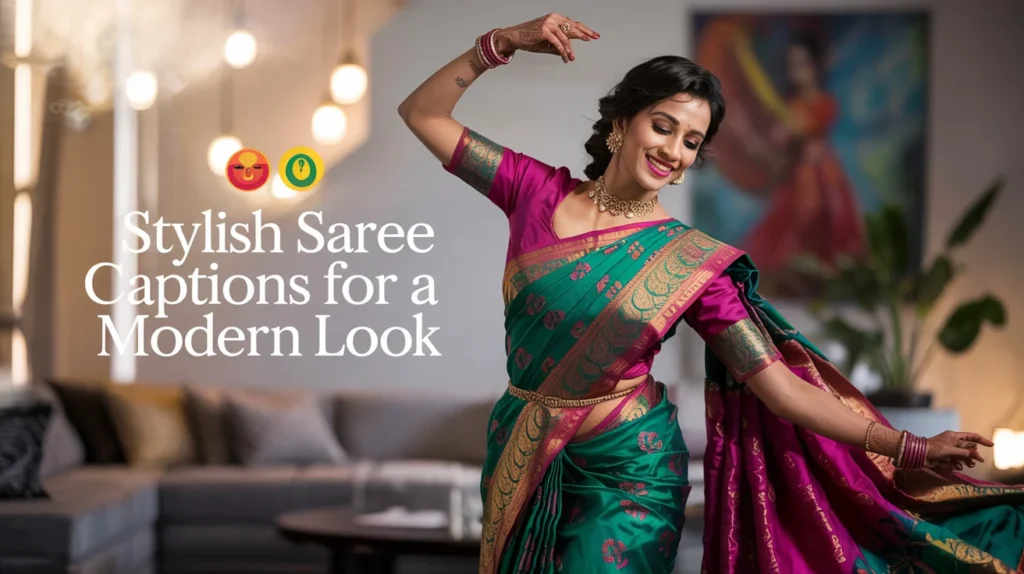 Stylish Saree Captions for a Modern Look