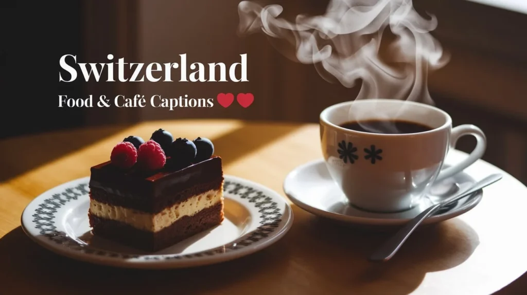 Switzerland Food & Café Instagram Captions